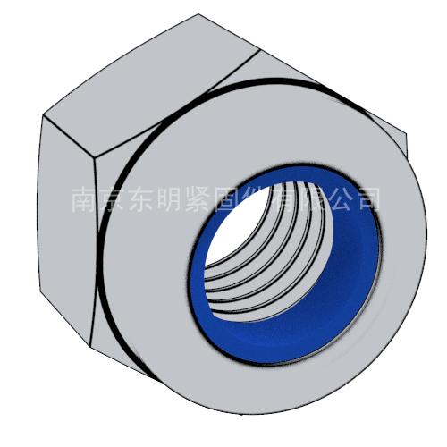 ISO 10512 - 1997 1型細(xì)牙六角尼龍鎖緊螺母